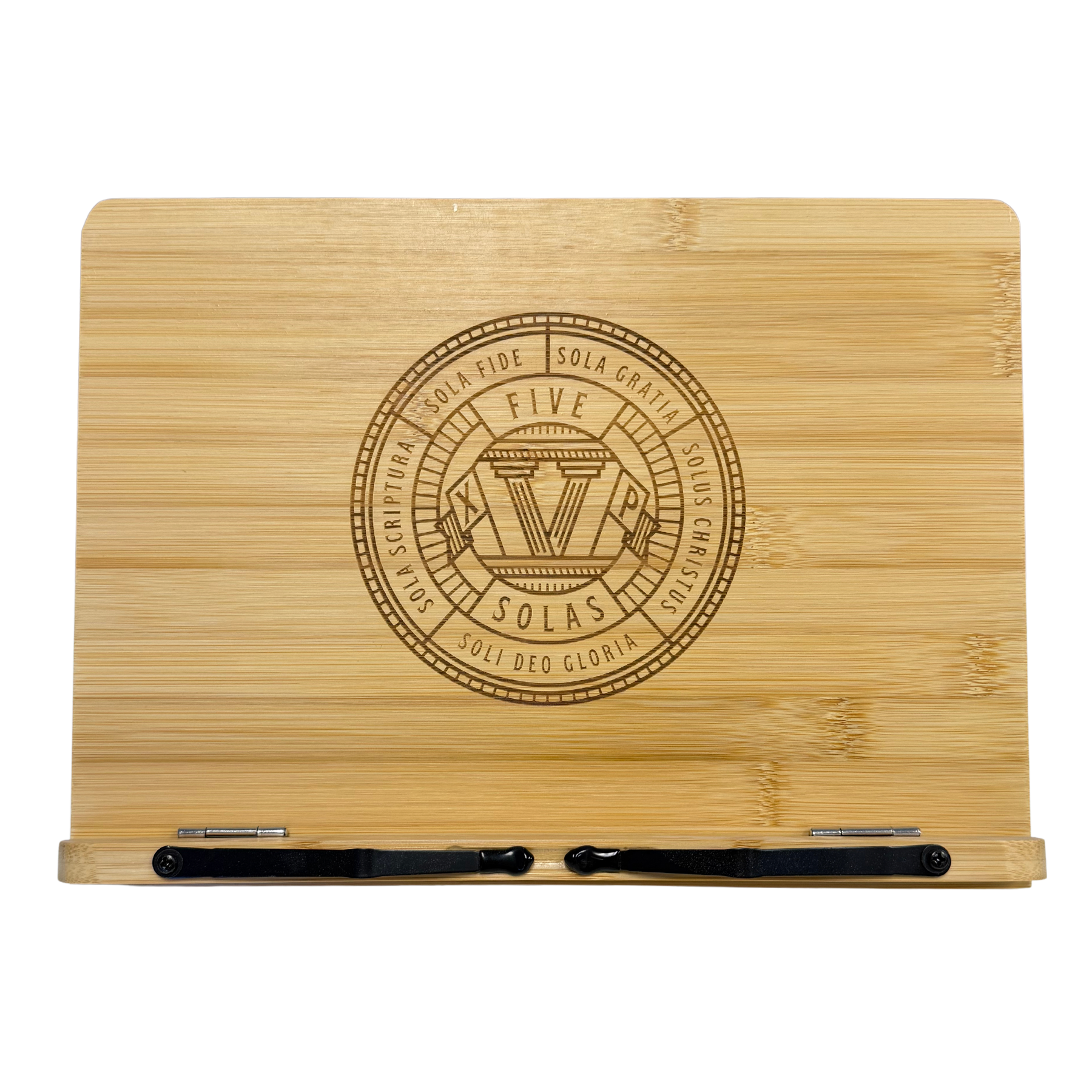 Five Solas Badge Book Stand