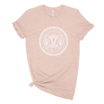 Five Solas Badge Unisex Tee