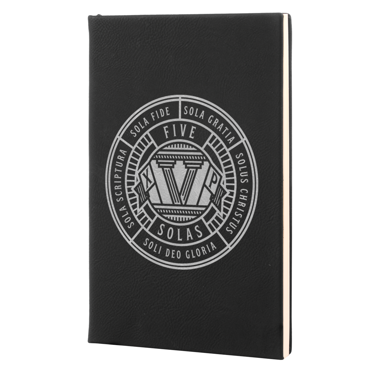 Five Solas Badge Leatherette Hardcover Journal