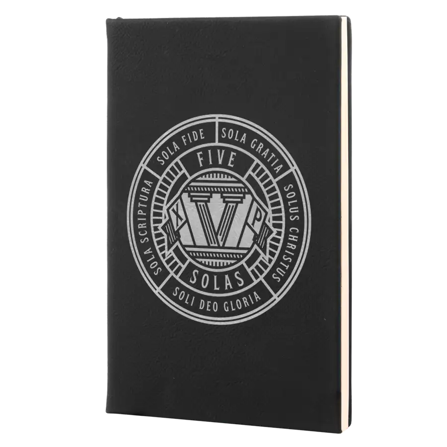 Five Solas Badge Leatherette Hardcover Journal