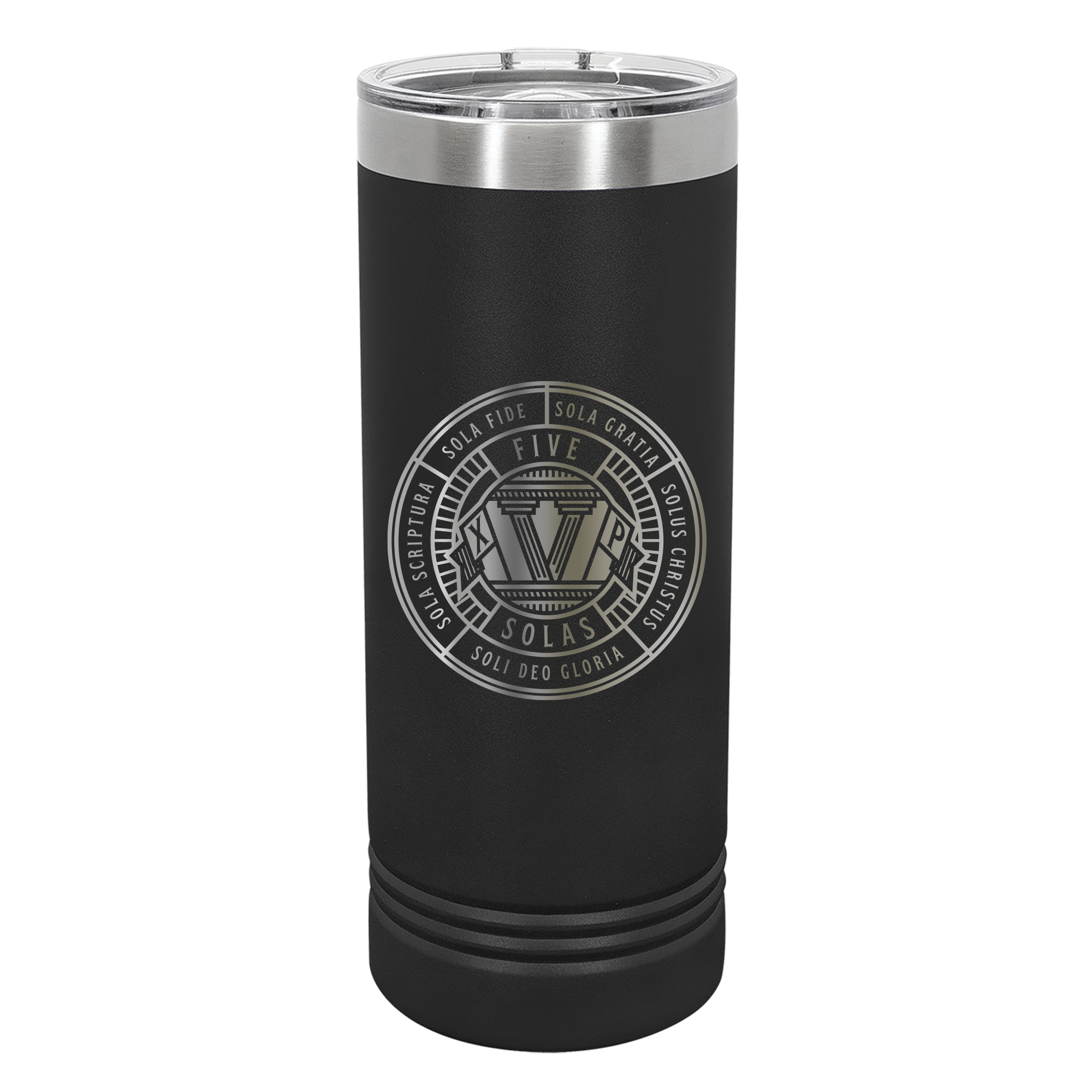 The Five Solas Badge 22oz Insulated Skinny Tumbler