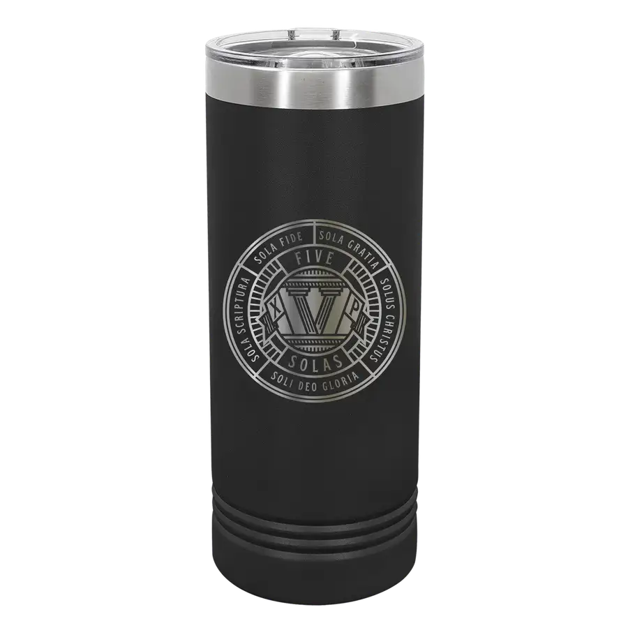 The Five Solas Badge 22oz Insulated Skinny Tumbler