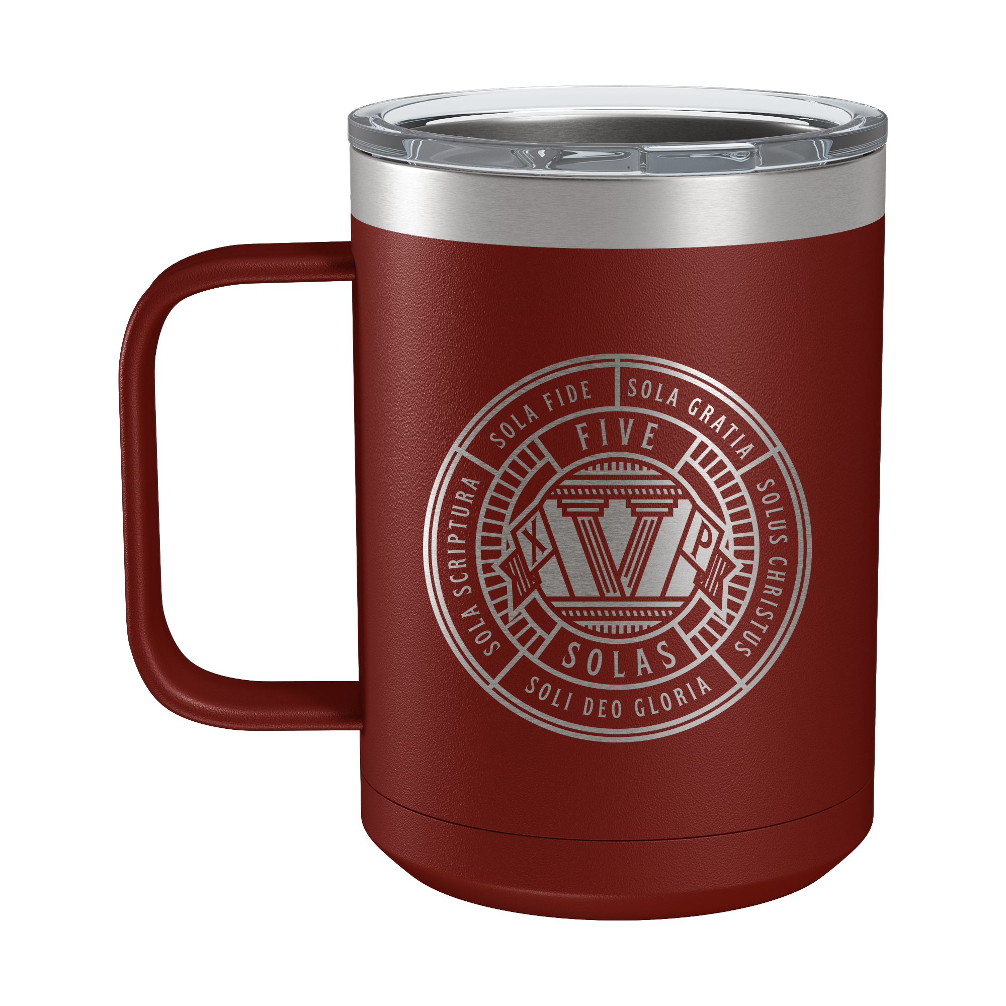 Five Solas Badge 15oz Insulated Camp Mug