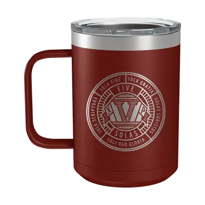 Five Solas Badge 15oz Insulated Camp Mug