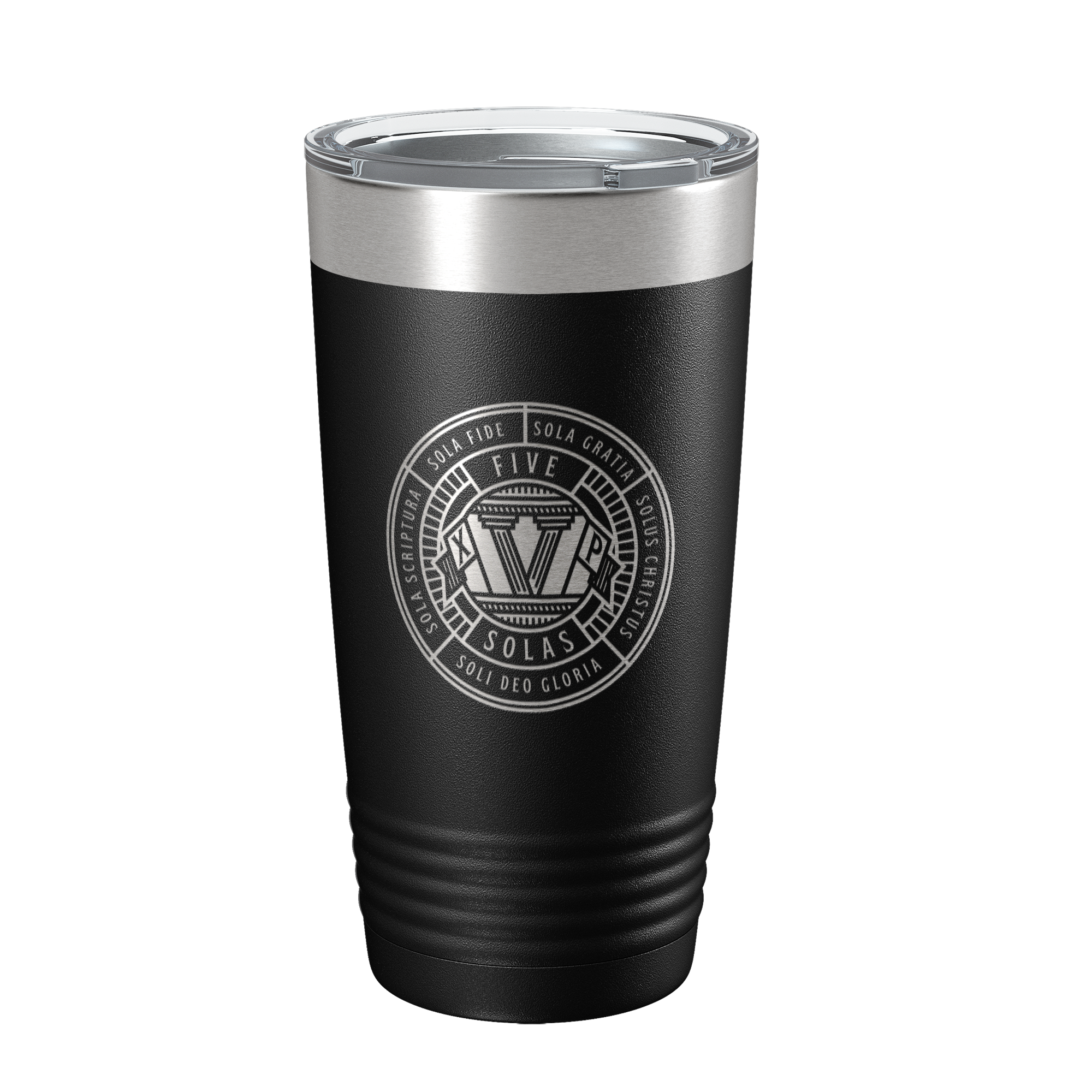 The Five Solas Badge 20oz Insulated Tumbler