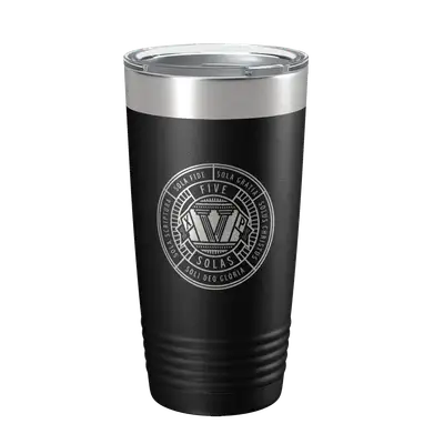 The Five Solas Badge 20oz Insulated Tumbler