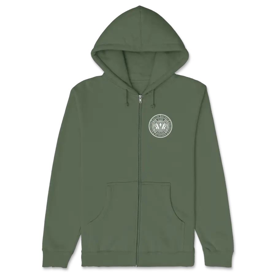 Five Solas Badge Zipper Hoodie