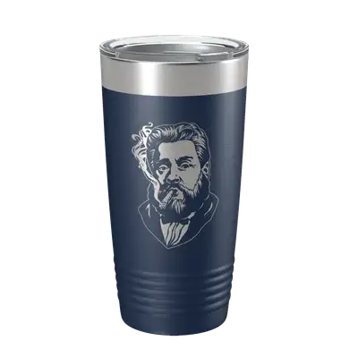 Charles Spurgeon Smoking a Cigar 20oz Insulated Tumbler