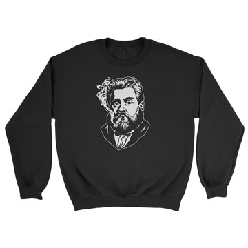 Charles Spurgeon Smoking a Cigar Crewneck Sweatshirt