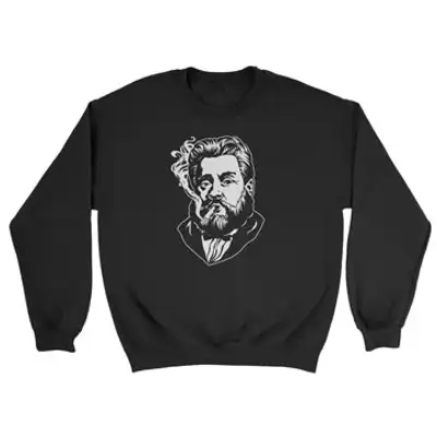 Charles Spurgeon Smoking a Cigar Crewneck Sweatshirt