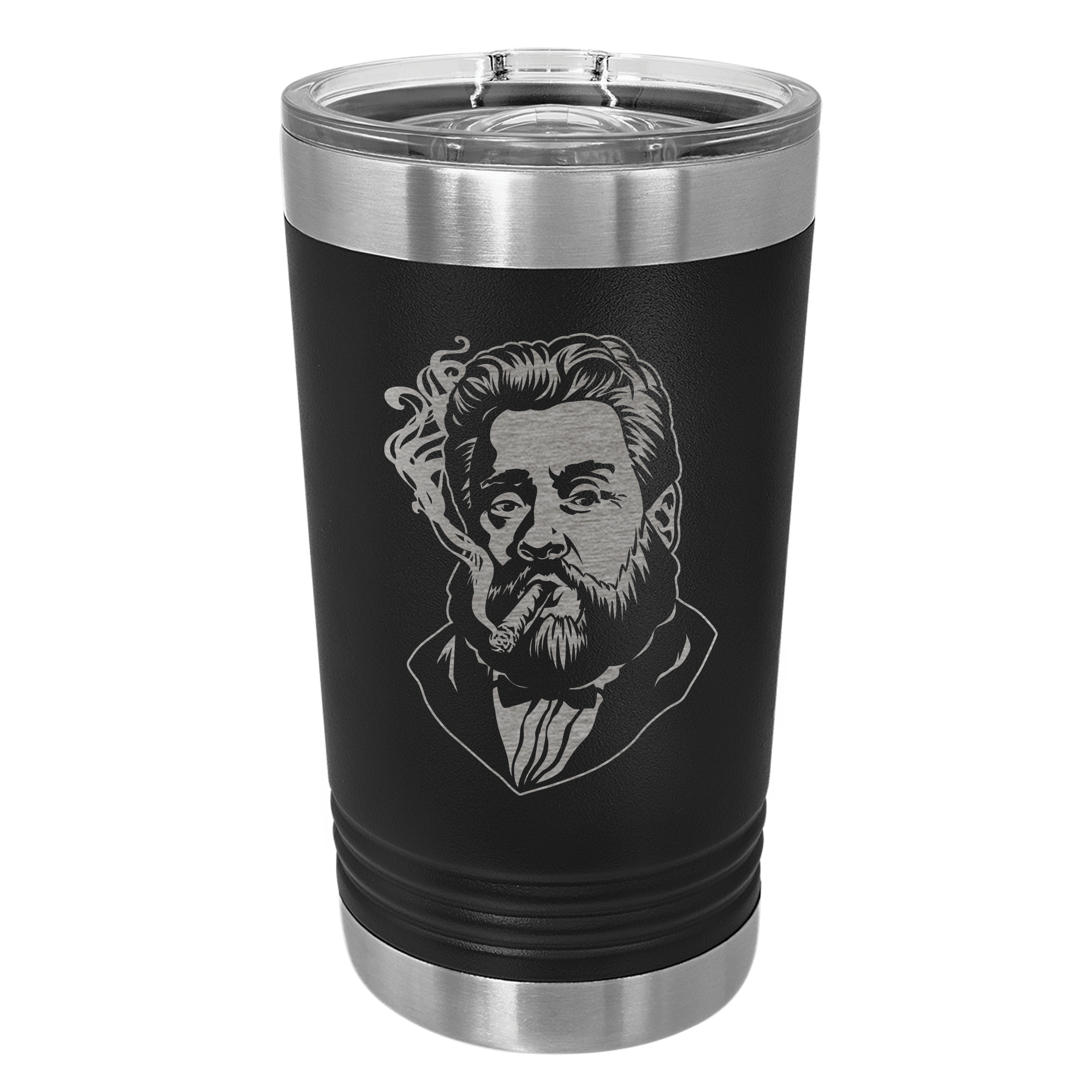 Charles Spurgeon Smoking a Cigar Insulated Pint