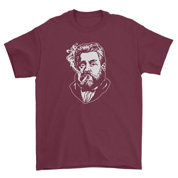 Charles Spurgeon Smoking a Cigar Standard Tee