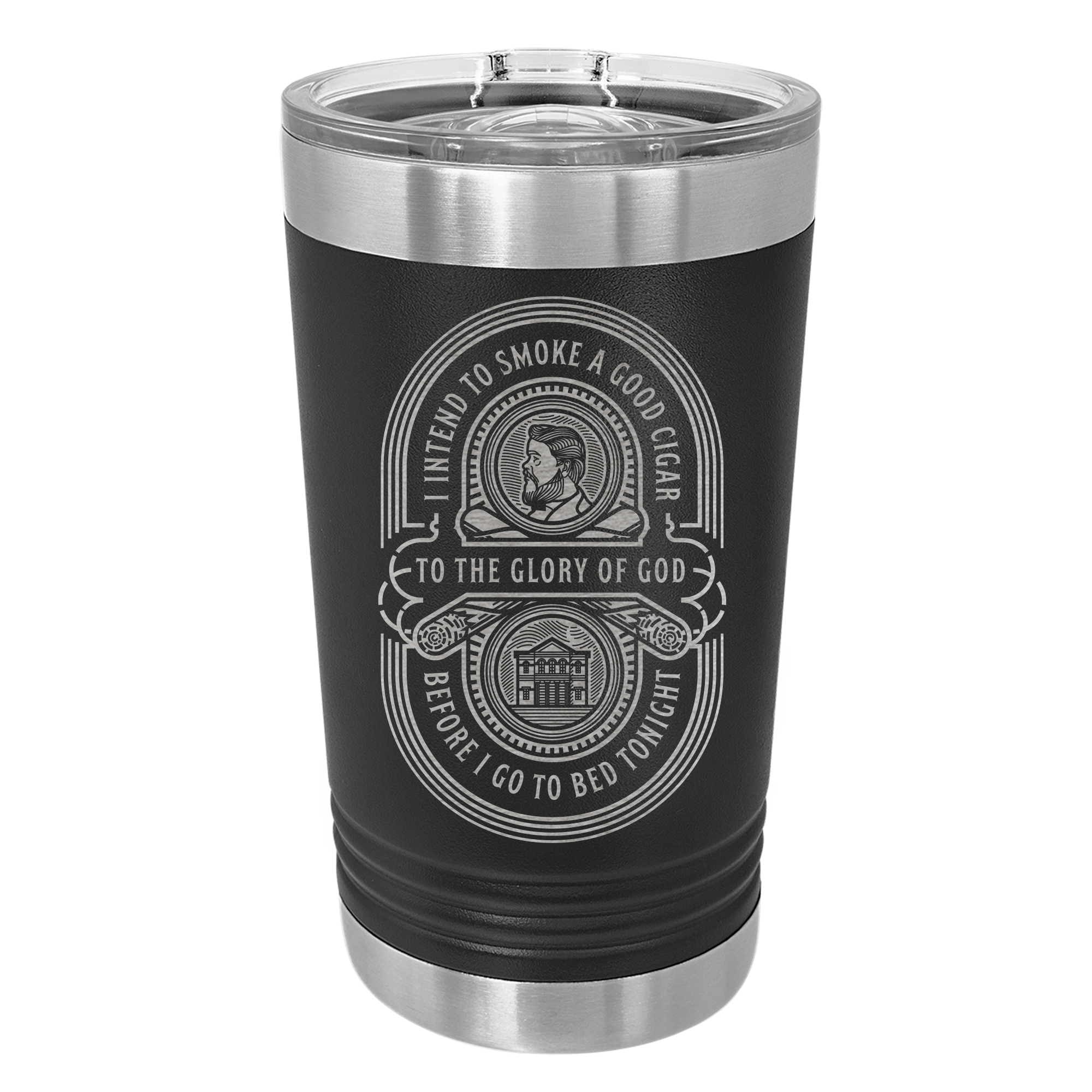 Charles Spurgeon Cigar Quote Insulated Pint