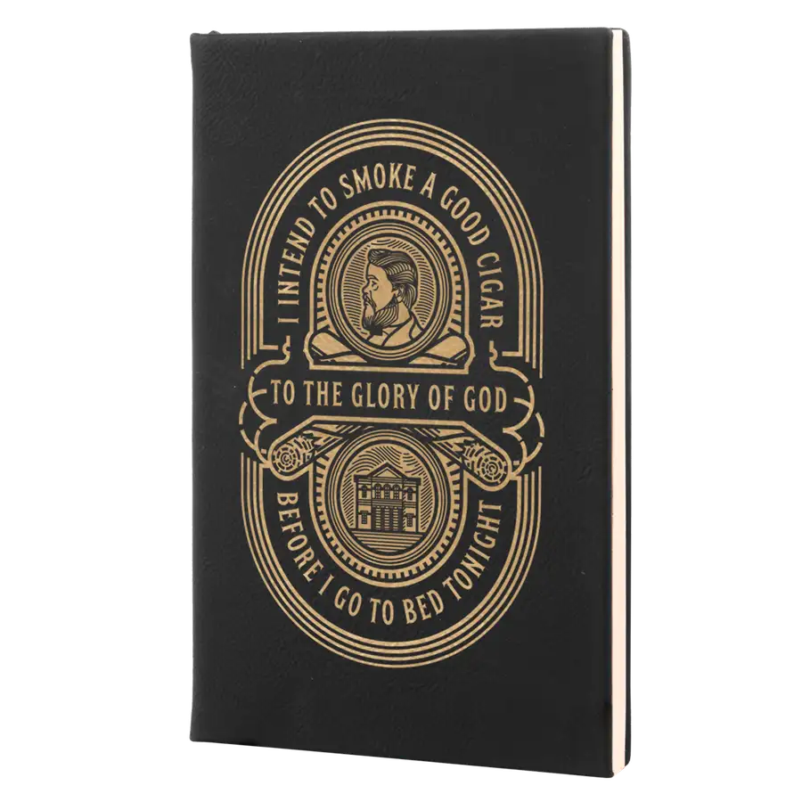 Charles Spurgeon Cigar Quote Leatherette Hardcover Journal