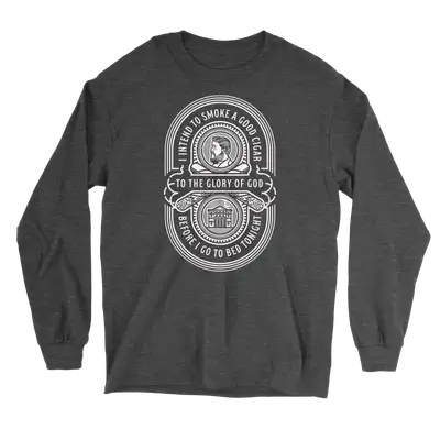 Charles Spurgeon Cigar Quote Long Sleeve Tee