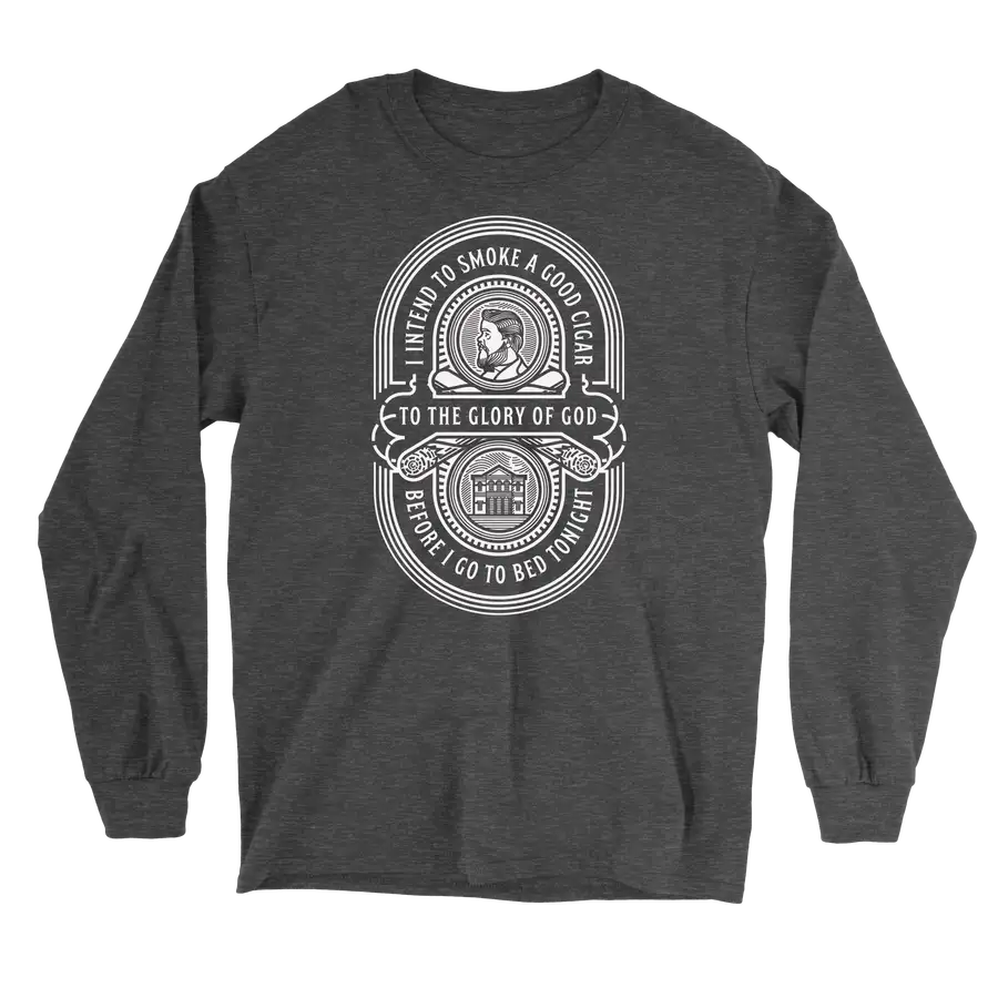 Charles Spurgeon Cigar Quote Long Sleeve Tee