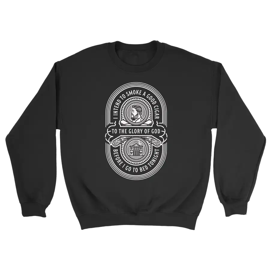 Charles Spurgeon Cigar Quote Crewneck Sweatshirt