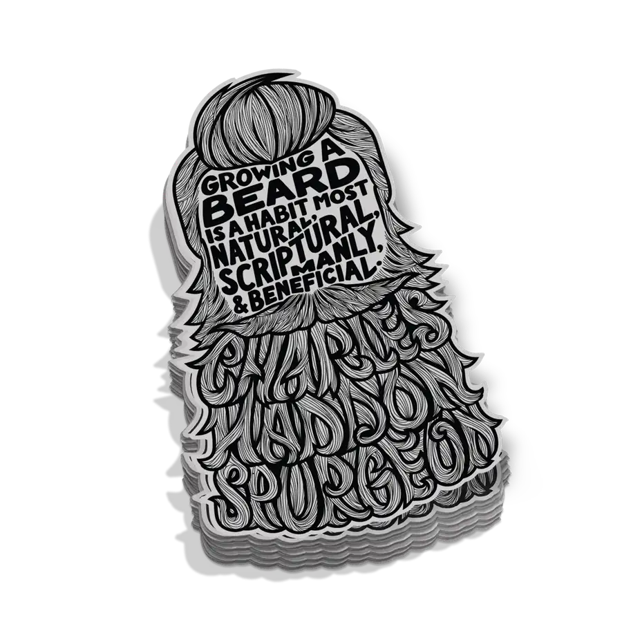 Growing A Beard Sticker