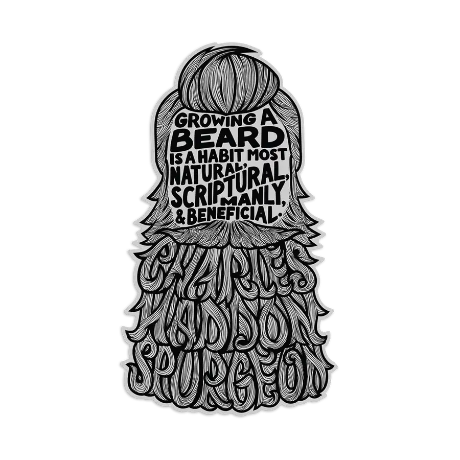 Growing A Beard Sticker #2