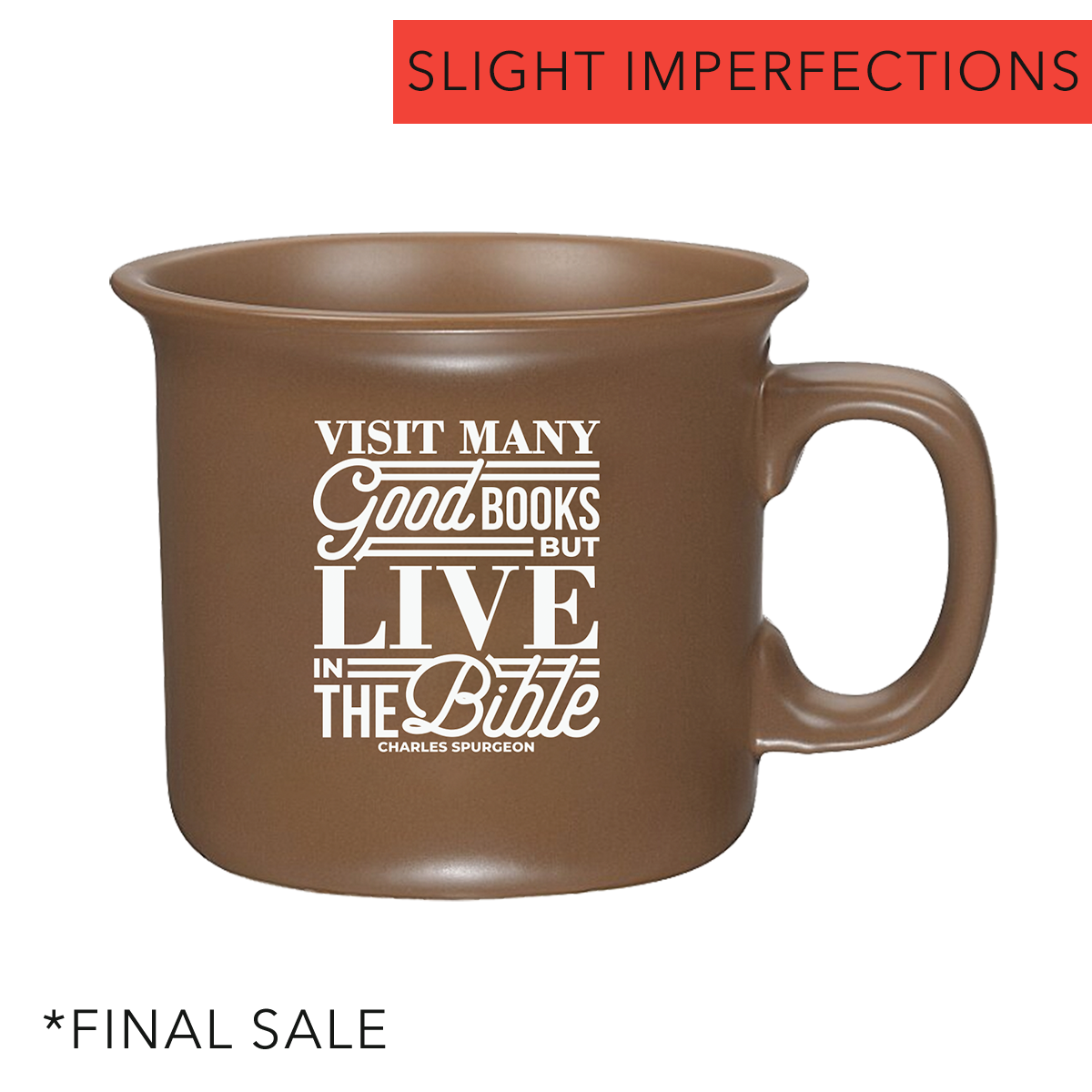 Visit Many Good Books Coffee Mug Imperfection