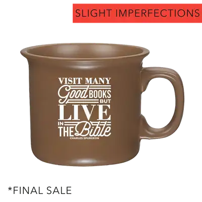 Visit Many Good Books Coffee Mug Imperfection
