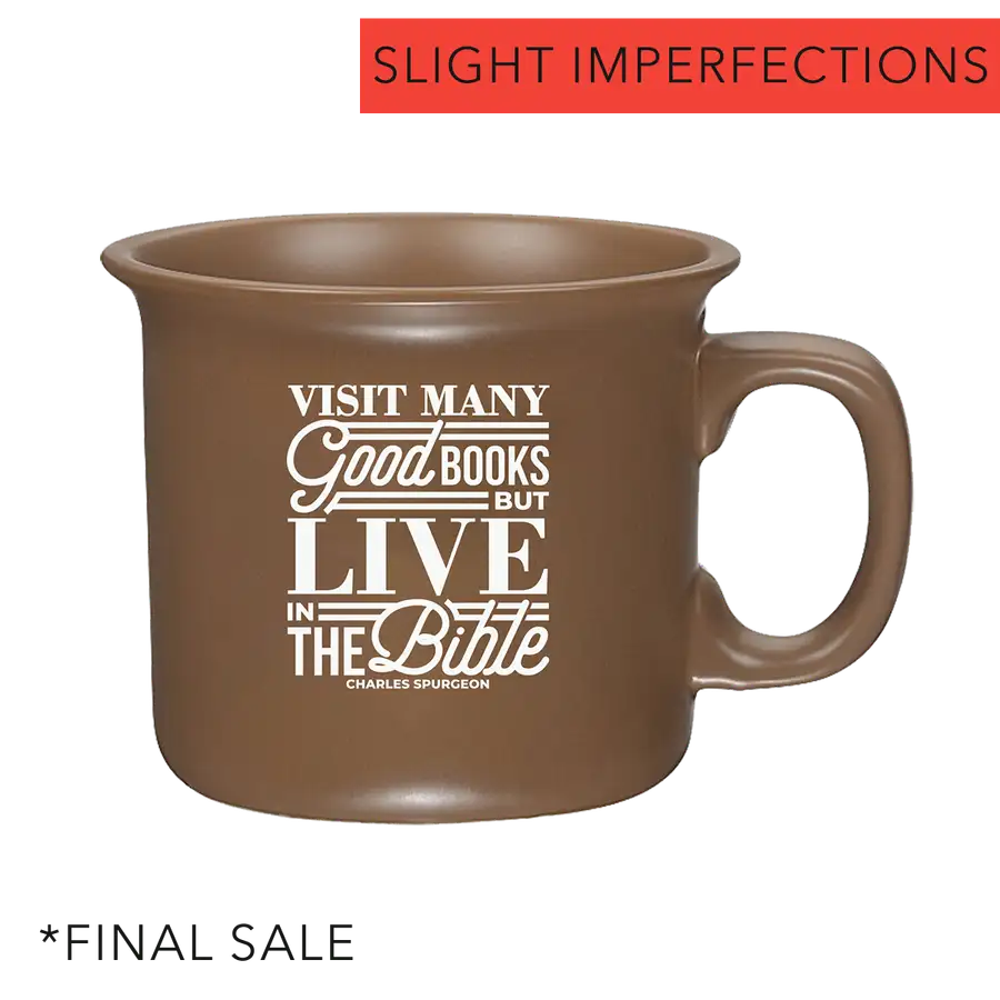 Visit Many Good Books Coffee Mug Imperfection