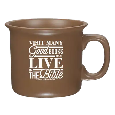 Visit Many Good Books Coffee Mug