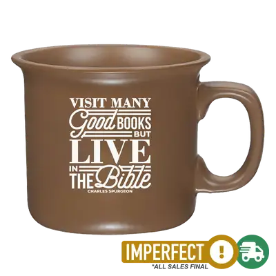 Visit Many Good Books Coffee Mug Imperfection