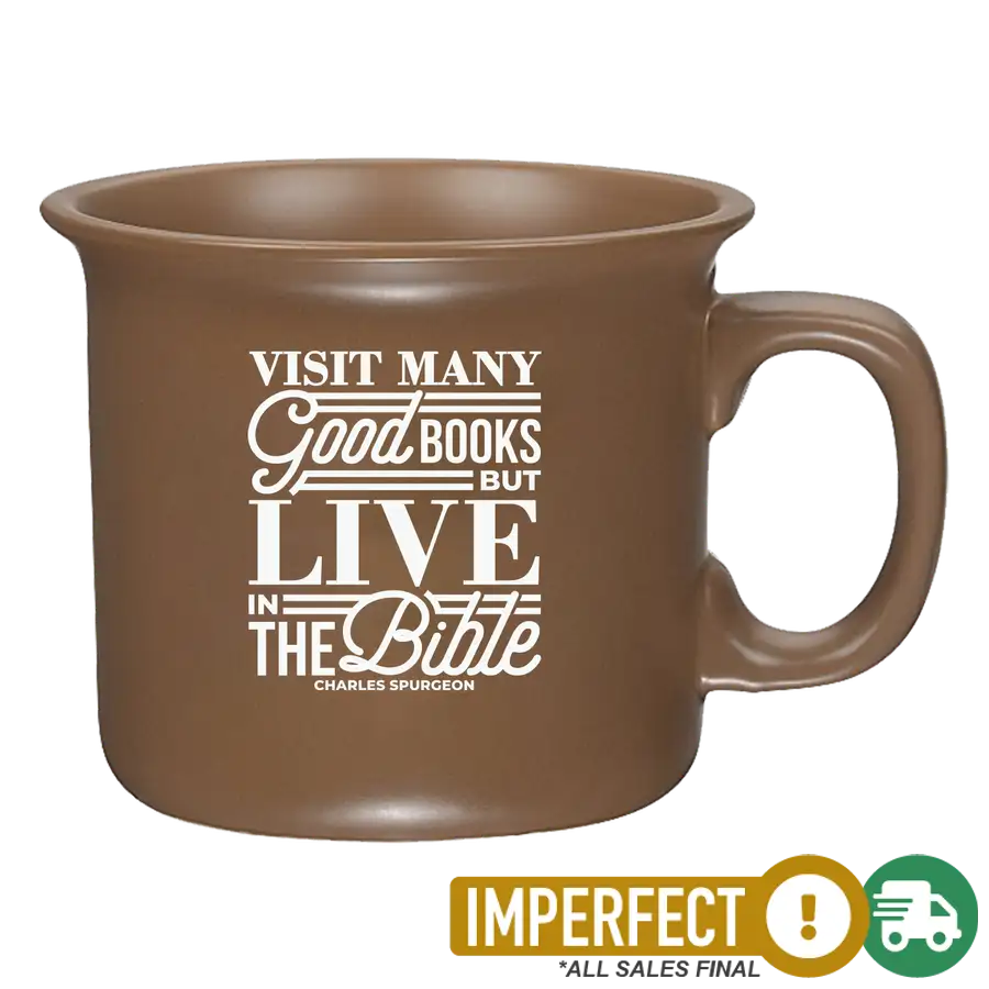 Visit Many Good Books Coffee Mug Imperfection