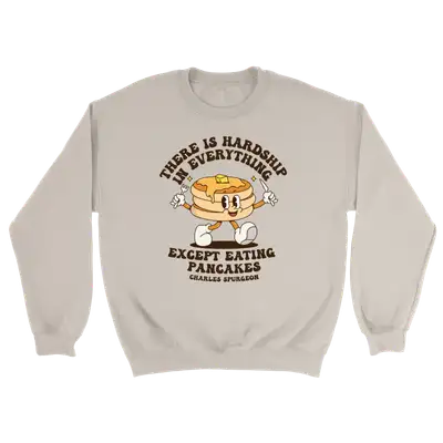 Eating Pancakes Retro Crewneck Sweatshirt