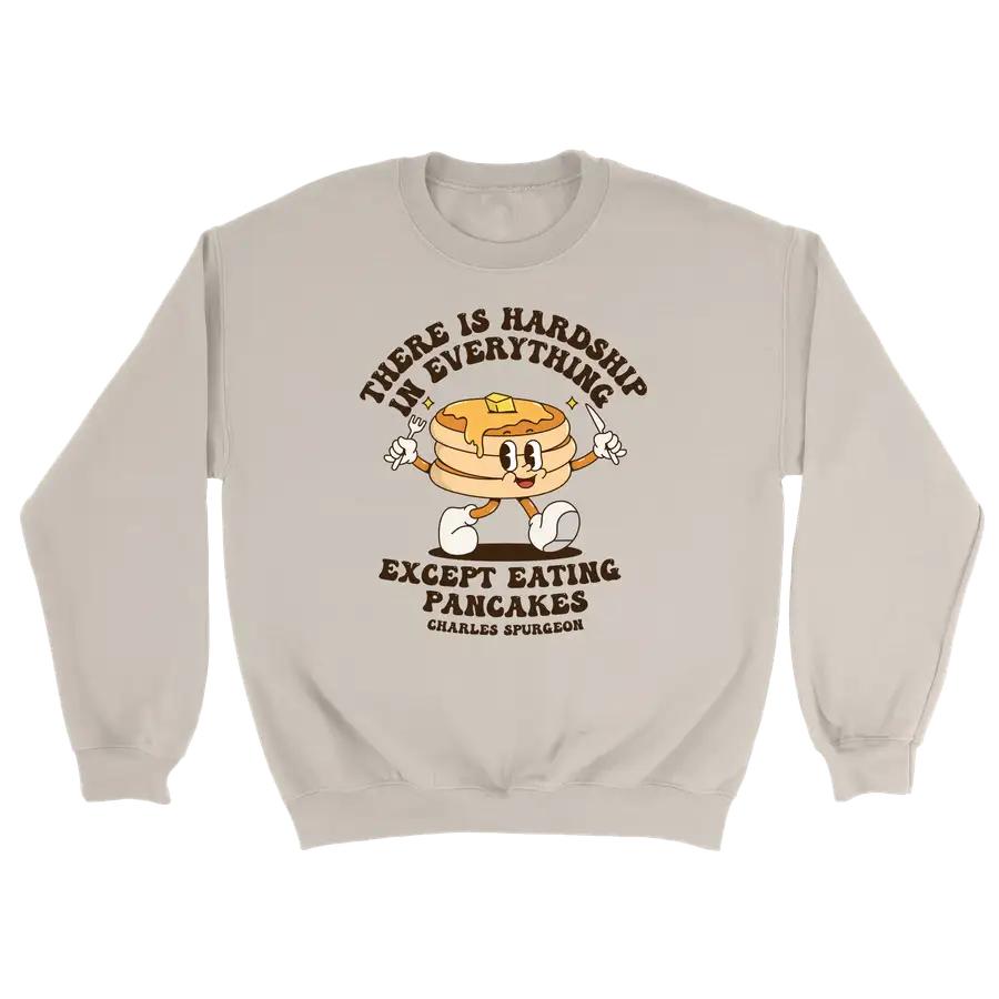 Eating Pancakes Retro Crewneck Sweatshirt