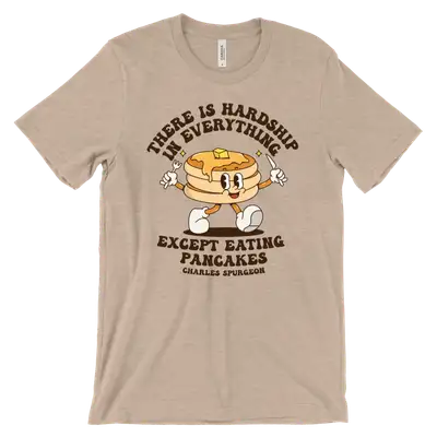 Eating Pancakes Retro Tee