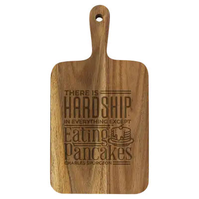 Hardhsip In Everything Cutting Board Paddle Acacia