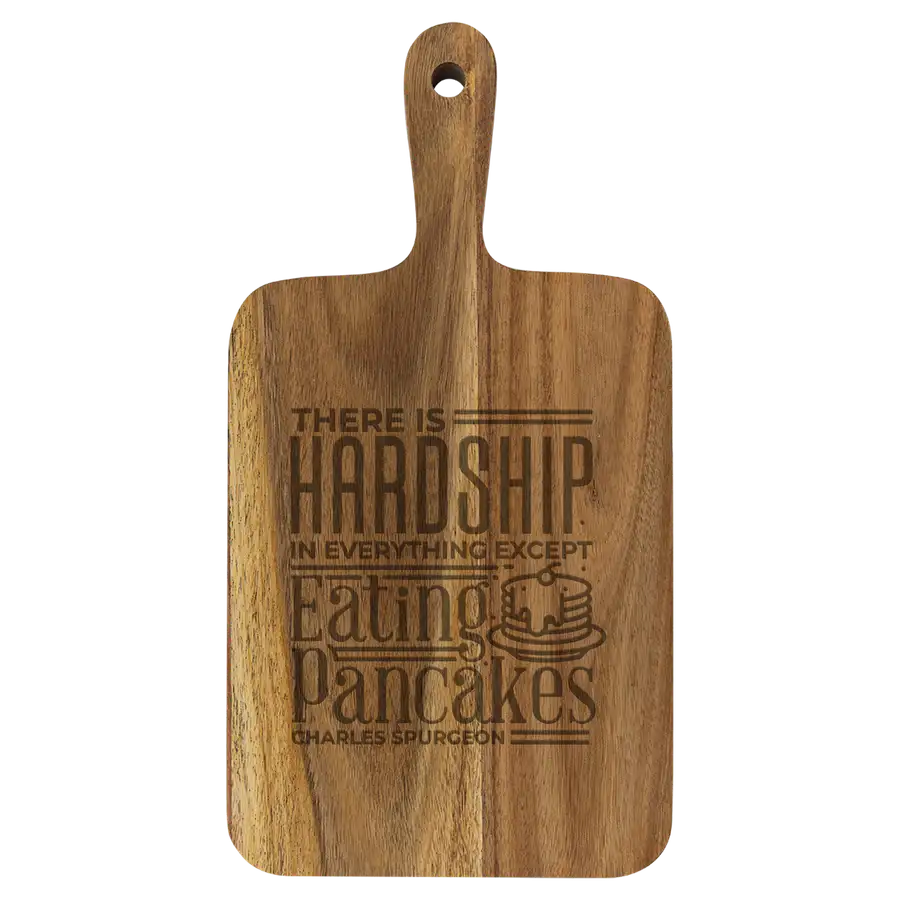 Hardhsip In Everything Cutting Board Paddle Acacia
