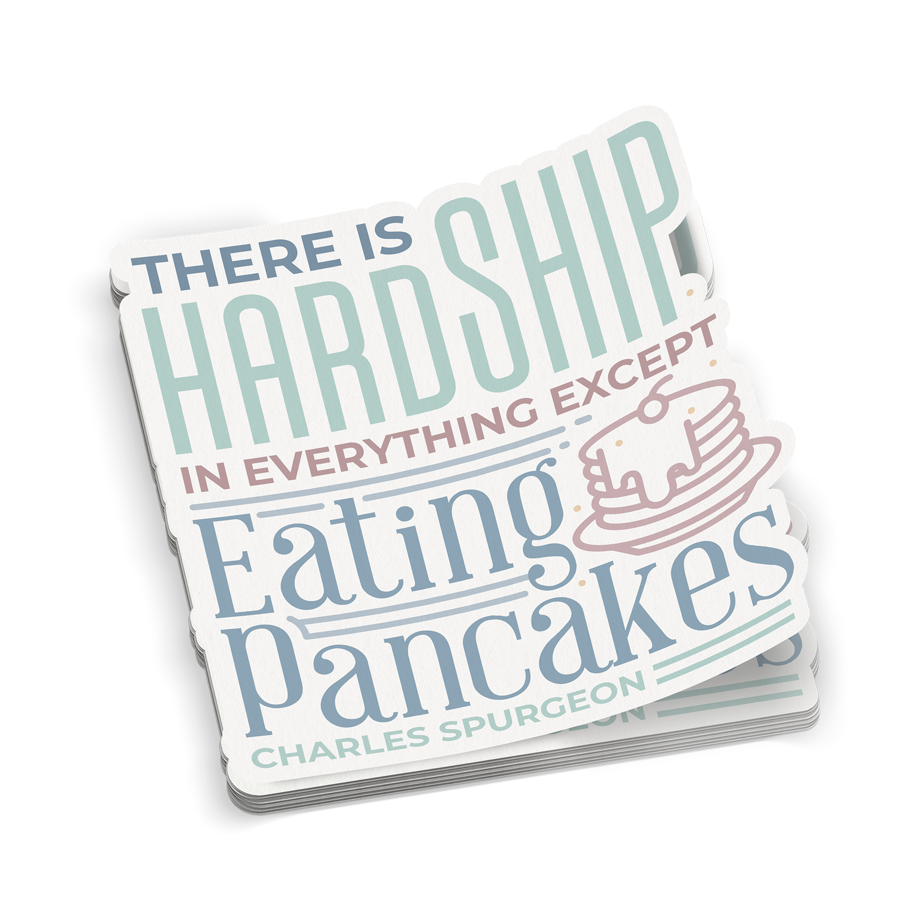 Eating Pancakes Sticker