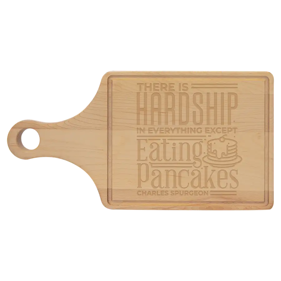 Eating Pancakes Cutting Board Paddle