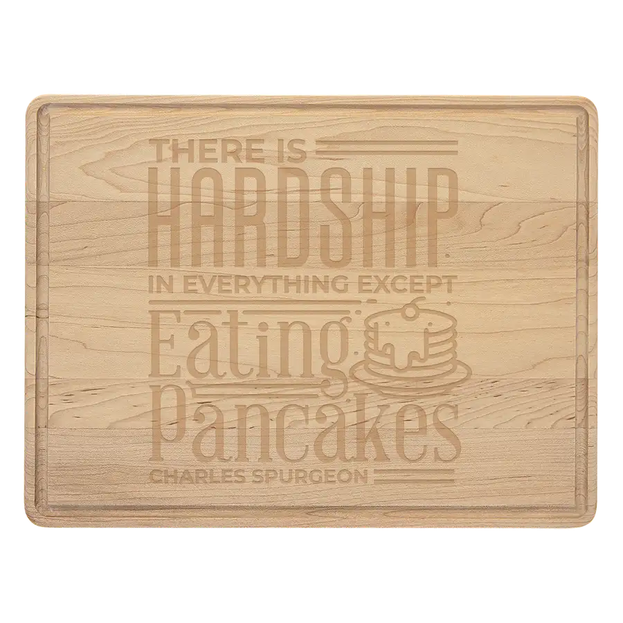 Eating Pancakes Cutting Board Drip