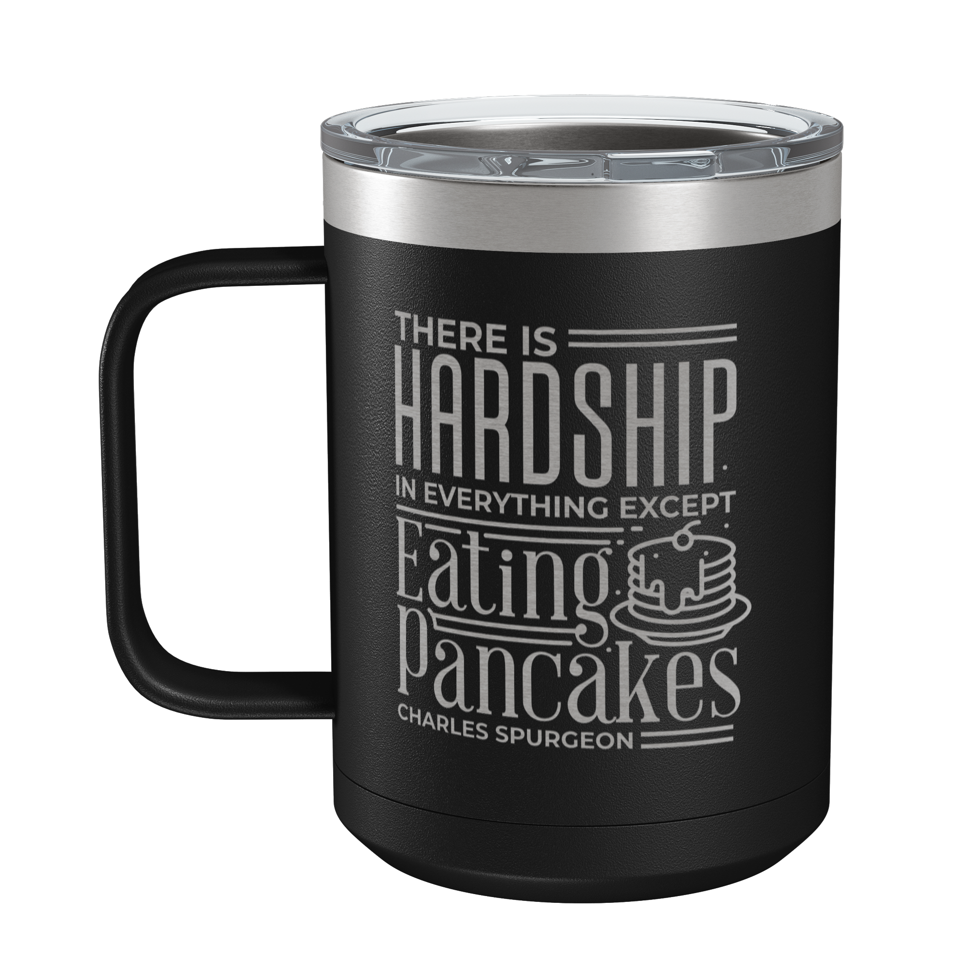 Eating Pancakes 15oz Insulated Camp Mug