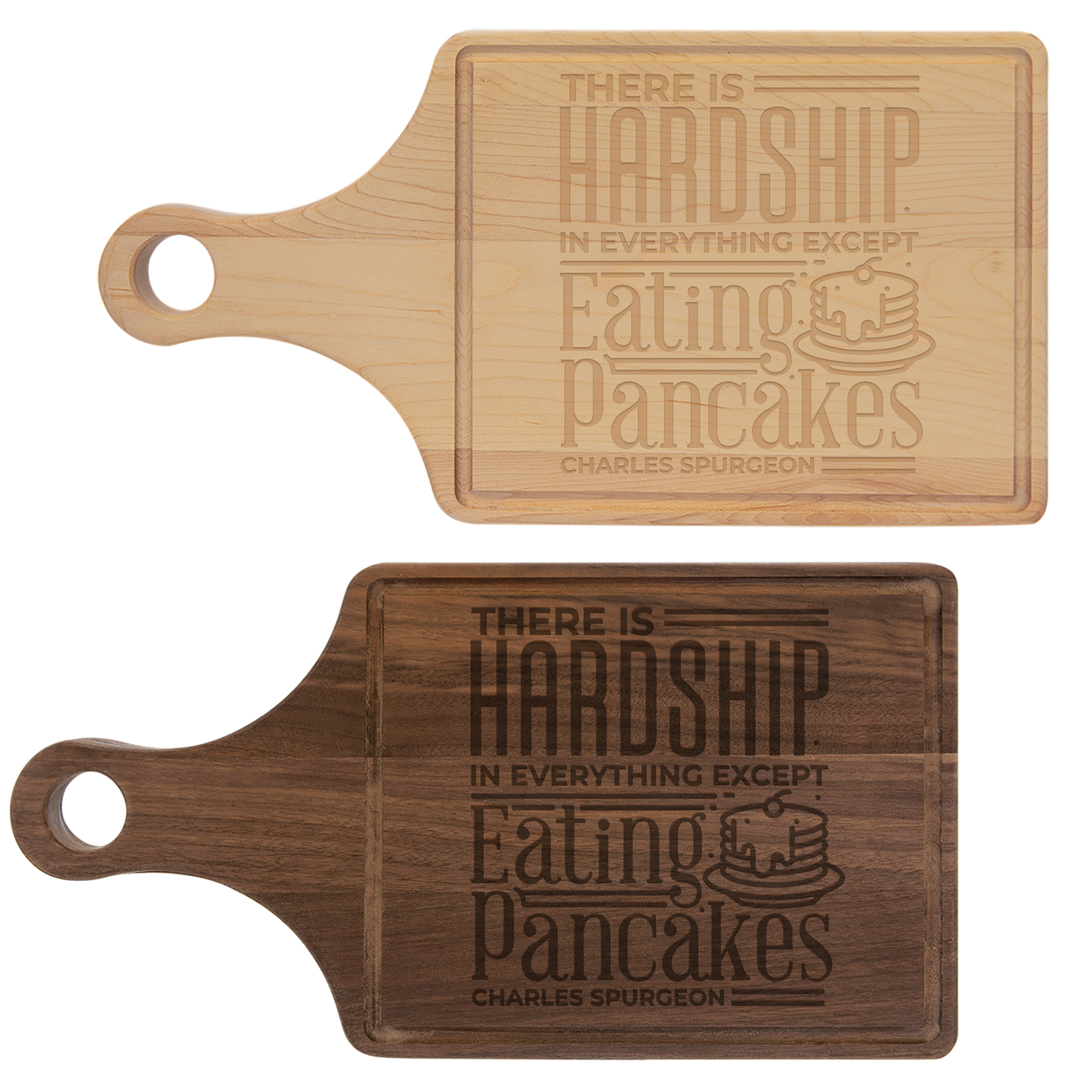 Eating Pancakes Cutting Board Paddle