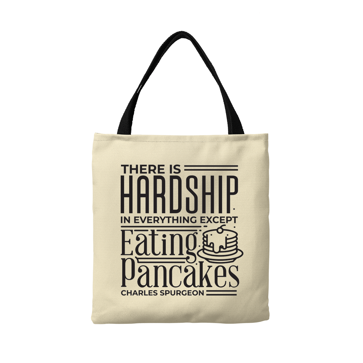 Eating Pancakes Canvas Tote