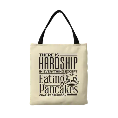 Eating Pancakes Canvas Tote