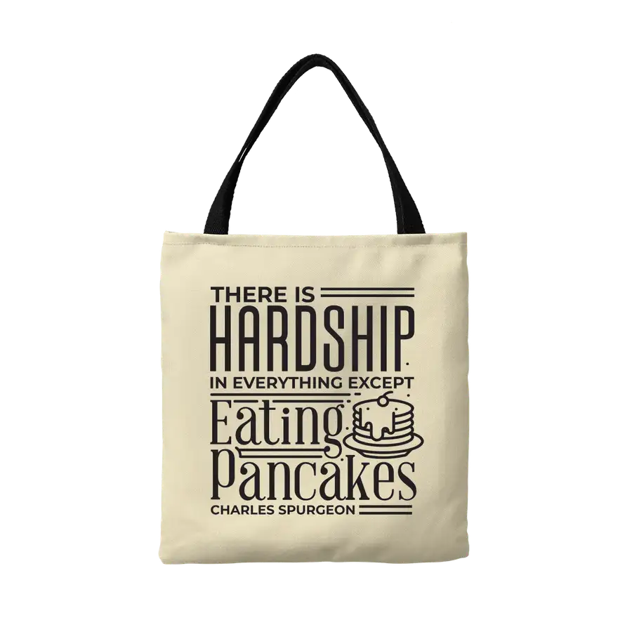 Eating Pancakes Canvas Tote