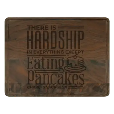 Eating Pancakes Cutting Board Drip