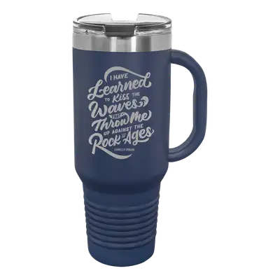 Learned To Kiss The Waves 40 oz Insulated Travel Tumbler