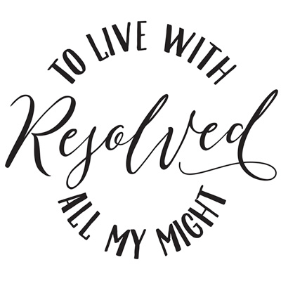 Resolved To Live Stamp