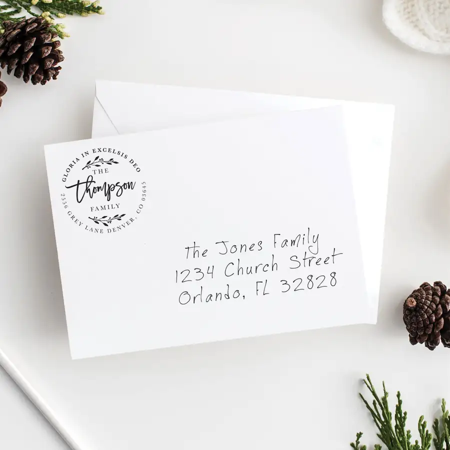 Gloria In Excelsis Deo Address Stamp #2