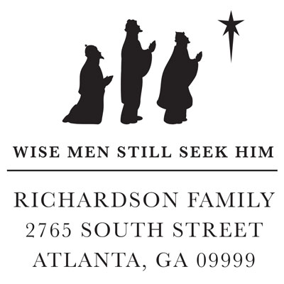 Wise Men Still Seek Him Address Stamp