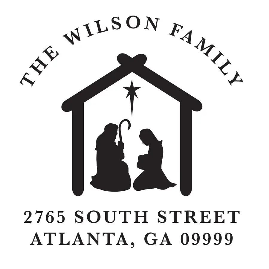 Manger Address Stamp