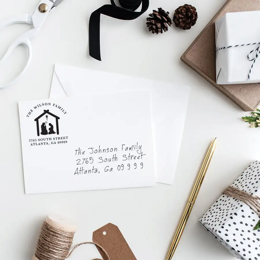 Manger Address Stamp #2