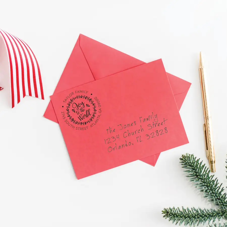 Joy To The World Address Stamp #2
